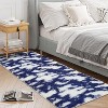 Machine Washable Area Rug - Modern Abstract Shaggy Carpet Soft Stain-Resistant Easy-Clean Accent Rug for Bedroom Kids Room Living Room Dining Office - 2 of 4