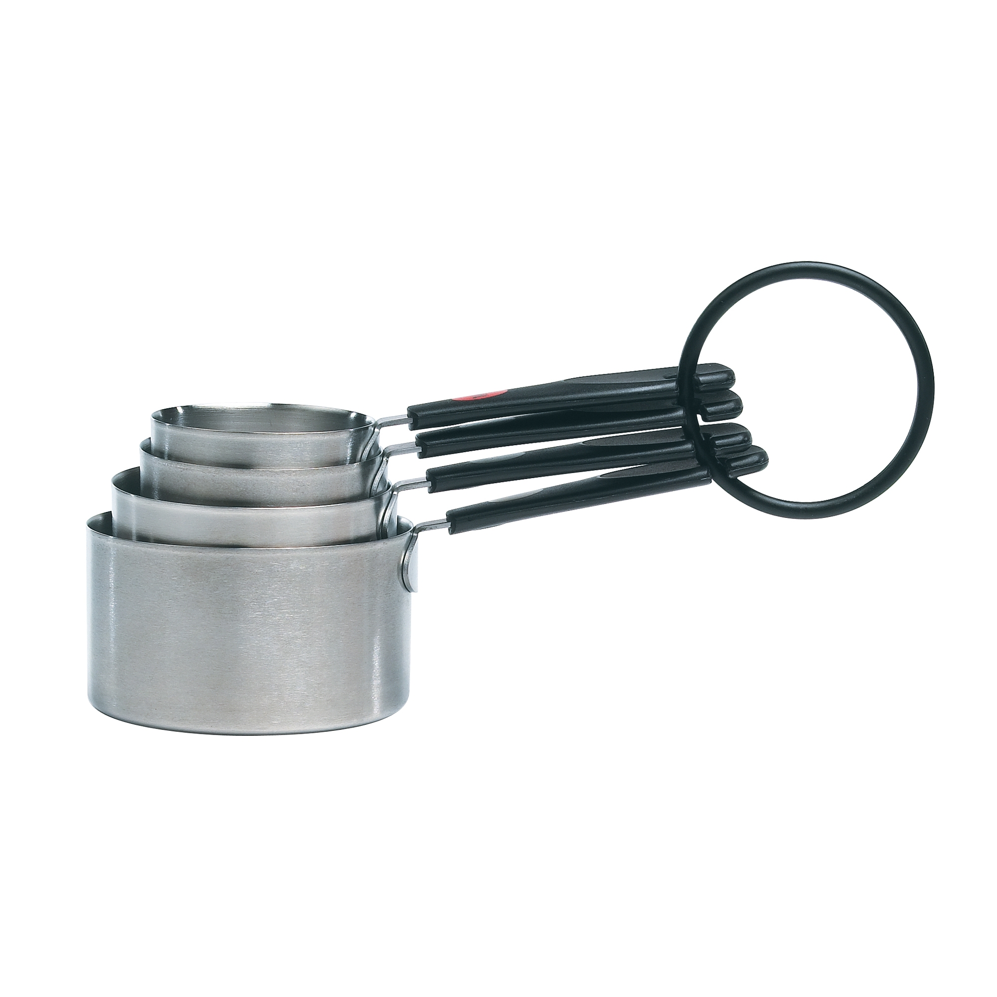 OXO Stainless Steel Measuring Cups: 5-Piece Set, Dishwasher-Safe, Black, Lifetime Warranty