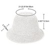 Anna-Kaci Crochet Raffia Bucket Hat Lightweight Foldable Wide Brim Sun Hat for Stylish Summer Protection - 3 of 4