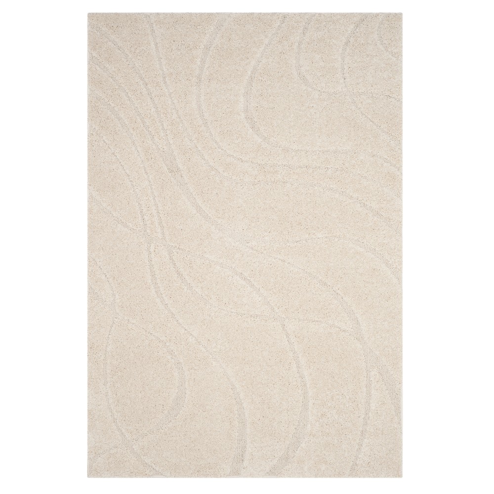 5'3inx7'6in Loriana Loomed Rug Cream/Cream - Safavieh