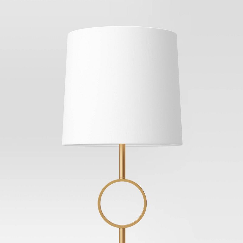 Metal Ring Floor Lamp Brass (Includes LED Light Bulb) - Threshold&#8482;, 5 of 6