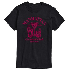 Men's - Instant Message - Manhattan Cocktail Club Short Sleeve Graphic T-Shirt - 1 of 4
