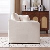 GDFStudio Penman 45.27"W Modern Chenille Upholstered Oversized Accent Chair with Two Bolster Pillows - 4 of 4