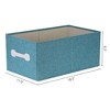 Unique Bargains Fabric Collapsible Storage Bins with Handles - 4 of 4