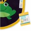 Pavilion Gift Company - Green and Navy Froggy - Baby Bib - Bibs - 2 of 4