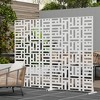 Lirago Outdoor Privacy Screen Privacy Fence Fence Panels Metal Garden Fencing - 72x47 - 2 of 4