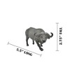 Collectible Wildlife Gifts | Buffalo, Cape, African, Museum Quality Plastic Animal, Realistic Hand Painted Figure,  Model, Gift, 5 1/2" M076 B643 - 2 of 4