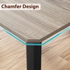 78.7 Inch Home Office Desk, Industrial Computer Desk, Modern Commercial Computer Table, Rustic Wood Metal Large Desk for Home Office (No Chairs) - 4 of 4