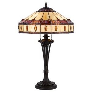 Cal Lighting 60W x 2 Tiffany Table lamp - 1 of 4