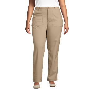 Lands' End Women's High Rise Chino Utility Pants - 1 of 4