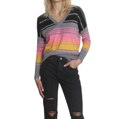 Women's Sunrise Stripe Vee Top - LABEL+thread