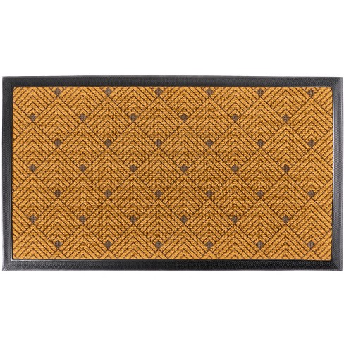Durable Welcome Mat Outdoor,17x30 Inch Heavy Duty Non-Slip Rubber Front  Door Mat Outside Door Mat Entrance Rug,Apply to Home High Traffic  Area,Porch