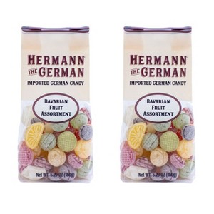 Hermann the German Bavarian Fruit Assortment Hard Candy 5.29 oz. / 150 g (Pack of 2) - 1 of 4