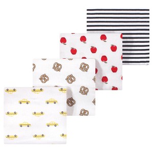 Luvable Friends Little Treasure Flannel Receiving Blankets 4pk - 1 of 1