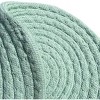 Home Mart Goods Mint Extra Thick Woven Trivet Round Placemats Natural Cotton Hot Potholder Mat Heat Resistant - 8"x8"(Pack of 4) - 4 of 4