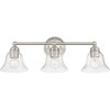 Livex Lighting Moreland 3 - Light Vanity in  Brushed Nickel - 4 of 4