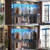 Aheaplus Industrial Pipe Clothing Rack, Reversible 118.3'' Clothes Rack for Hanging Clothes - 2 of 4