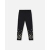 Deux par Deux Girl Organic Cotton Leggings Dusty Pink with Hearts Print - 3 of 4