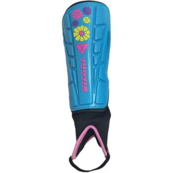 Vizari Blossom Soccer Shin Guards - Dual-Layered Protection & Ventilated Football Shin Pads with Ankle Protection - Stylish Design - Youth & Kids Soccer Shin Guards with Non-Slip Adjustable Strap
