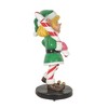 Garden Elements Fiberglass Christmas Figurine Statue Yard Decoration, Elf Girl with Candy Cane, 35" - 3 of 4