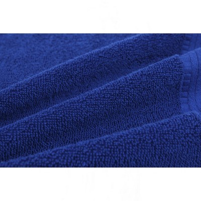Royal Blue Oversized Cotton Bath Towel Set for Kids
