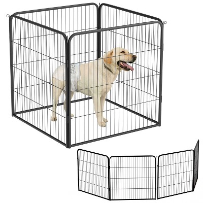 FDW Dog Playpen Pet Dog Fence 2-32 Panels  24/32/40"H Metal Dog Pen Outdoor Exercise Pen with Doors for Large/Medium /Small Dogs for RV,Camping,Yard