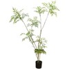 GAOMON 6 FT Artificial Mahonia Fortunei Tree,Realistic Fake Umbrella Plants in Pot,Large Faux Mahonia Plants - 2 of 4