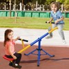 Costway Kids Seesaw 360 Degree Swivel Teeter-Totter with Stopper Legs for Backyard and Playground - 2 of 4