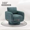 Swivel Accent Chairs for Living Room, 32Inches Wide Upholstered Armchair with Plush Back Pillow, Modern Sofa Corner Barrel Chair - 2 of 3