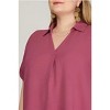 Women's Konnie Drop Shoulder Woven Top - Plus - SHE + SKY - 3 of 3