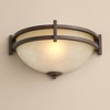 Franklin Iron Works Mission Wall Light Sconce Rustic Bronze Hardwired 14 1/2" Wide Fixture Scavo Glass Bedroom Bathroom Hallway - image 2 of 4