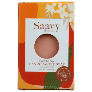 Saavy Naturals Handcrafted Sweet Orange Soap - 5 oz - 1 of 2