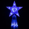Northlight LED Lighted Christmas Cone Tree Outdoor Decoration - 9' - Blue - 3 of 4