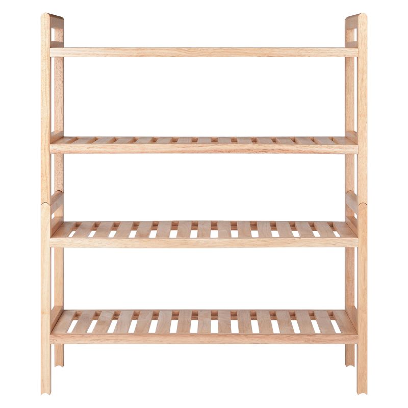 2pc Mercury Stackable Shoe Rack Set Natural - Winsome, 4 of 10