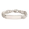 Black Bow Jewelry Men's 10mm Sterling Silver Polished Anchor Link I.D. Bracelet - 3 of 4