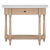36"Wx30"H Solid Wood Vintage Style Console Table With Top Drawer And Open Lower Shelf,Console Table Entryway Narrow - Maison Boucle - 4 of 4