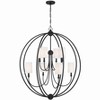 Crystorama Lighting Sylvan 8 - Light Chandelier in  Black Forged - 4 of 4