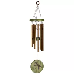 Woodstock Chimes Signature Collection, Woodstock Habitats Chime, 17'' Green Dragonfly Wind Chime HCGD