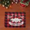 Unique Bargains Christmas Place Mats Linen Red Black White 13"x17.7" 2 Pcs - 2 of 4