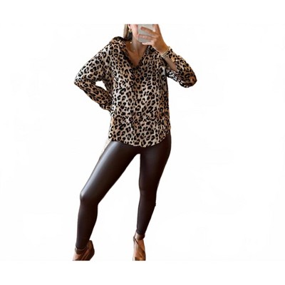 Women's Faux Leather Leggings - ZENANA