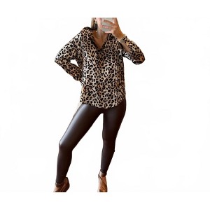 Women's Faux Leather Leggings - ZENANA - 1 of 2