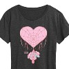 Women's - Marvel - Spider-man Valentine Heart Web Short Sleeve Graphic T-Shirt - 2 of 4