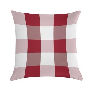 White Red Stripe Pillow Covers 18x18 Decorative Throw Pillows Soft Square Cushion Covers for Couch Sofa Bedroom - 1 of 1