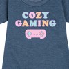 - Instant Message - Cozy Gaming Graphic Short Sleeve Fleece Dress - 2 of 4