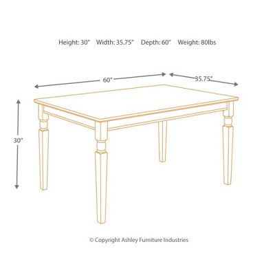 Farmhouse Chic Black & Brown Wood Rectangular Dining Table