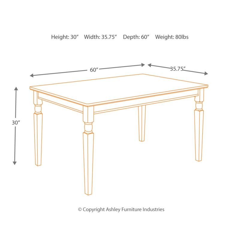 Owingsville Rectangular Dining Room Table Wood/Black/Brown - Signature Design by Ashley, 4 of 15