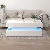 CAVINAS Rectangular 3-Tier Foldable Design Coffee Table with Storage Drawers,Modern Center Table for Living Room,Apartment,White - 2 of 4