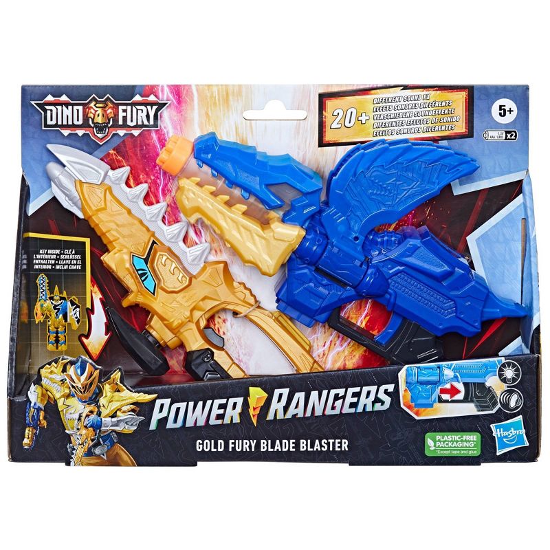 Power Rangers Dino Fury Gold Fury Blade Blaster, 3 of 9