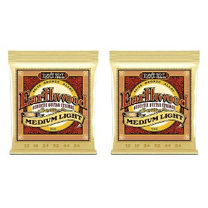 Ernie Ball 2003 Earthwood 80/20 Bronze Medium Light Acoustic Strings 2-Pack - 1 of 3