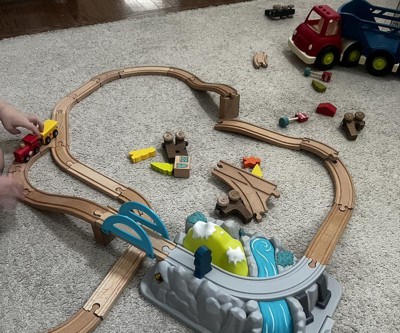 Wooden Train Set 12 Pcs – Wooden Track Train Toys For Toddlers